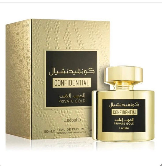 Confidential Private Gold Lattafa Eau de Parfum 100 ML Unisex