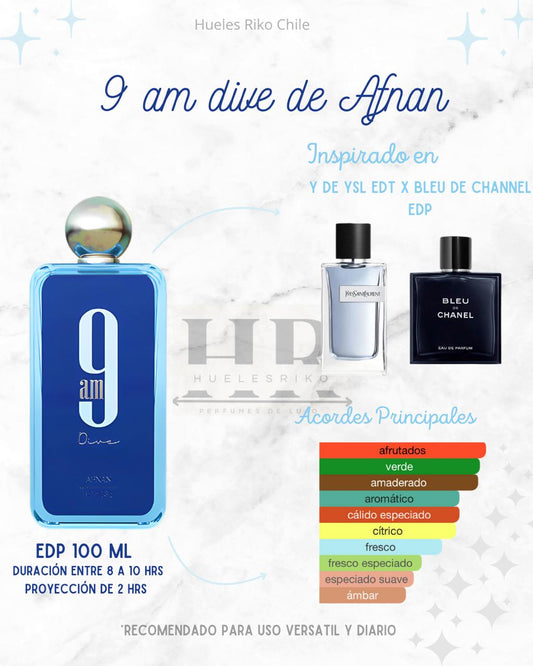 Afnan 9 AM DIVE EDP 100 ML Unisex