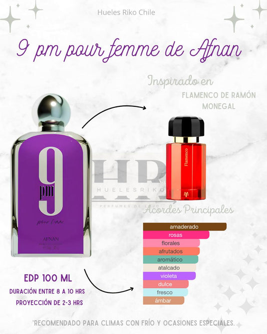 AFNAN  9Pm Pour Femme” EDP Mujer 100 ml