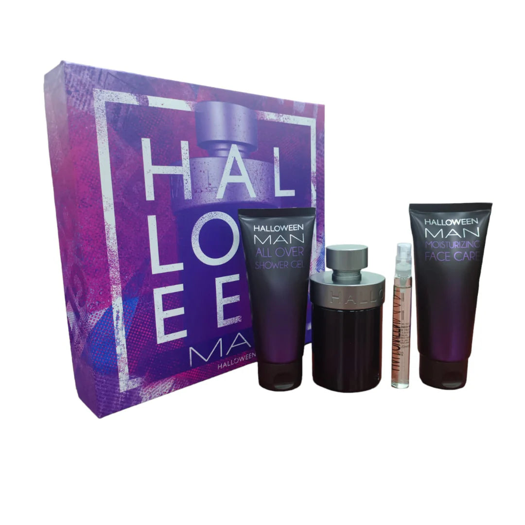 Halloween Man 4Pcs Estuche EDT 125 ML+Mini 10 ML+Gel 100 ML+Balsamo Hidratante 100 ML - Jesus Del Pozo